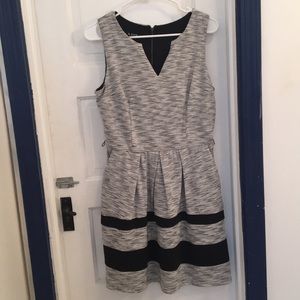 A. Byer gray dress with black stripes. Never worn!